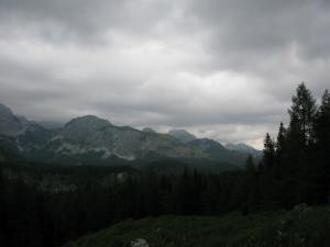 View of the Julian Alps in Triglav National Park