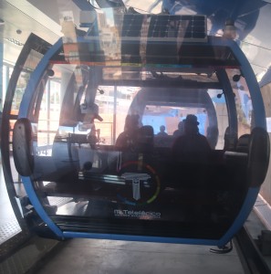 La Paz cable car passengers